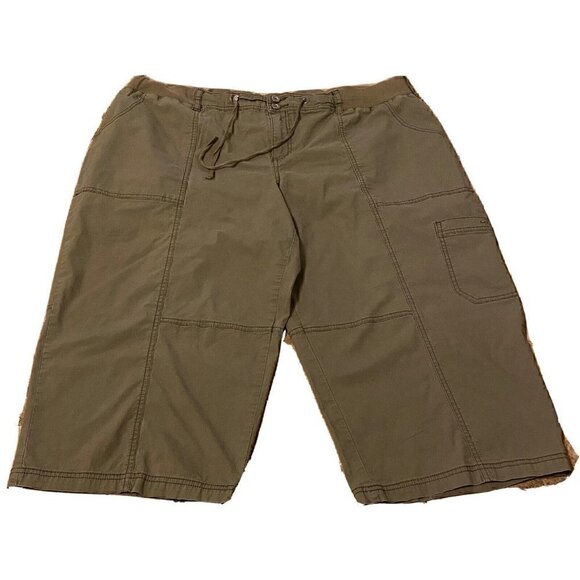 Lane Bryant Capri Olive Green Size 24 Drawstring/Button Closure - Picture 1 of 8